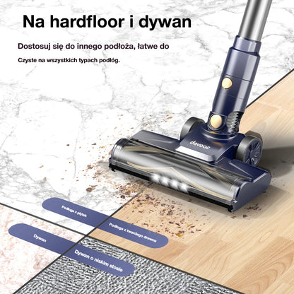Vastorm 3-in-1 Corded Vacuum Cleaner 600W Powerful Upgraded Motor Free-Stand Lightweight Stick Handheld Vacuum for Carpet Pet Hair