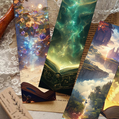 30PCS Fantasy Mystery Wizarding World Advanced Reading Bookmark Pages Books Labeled Aesthetic Bookmark Stationary Supplies