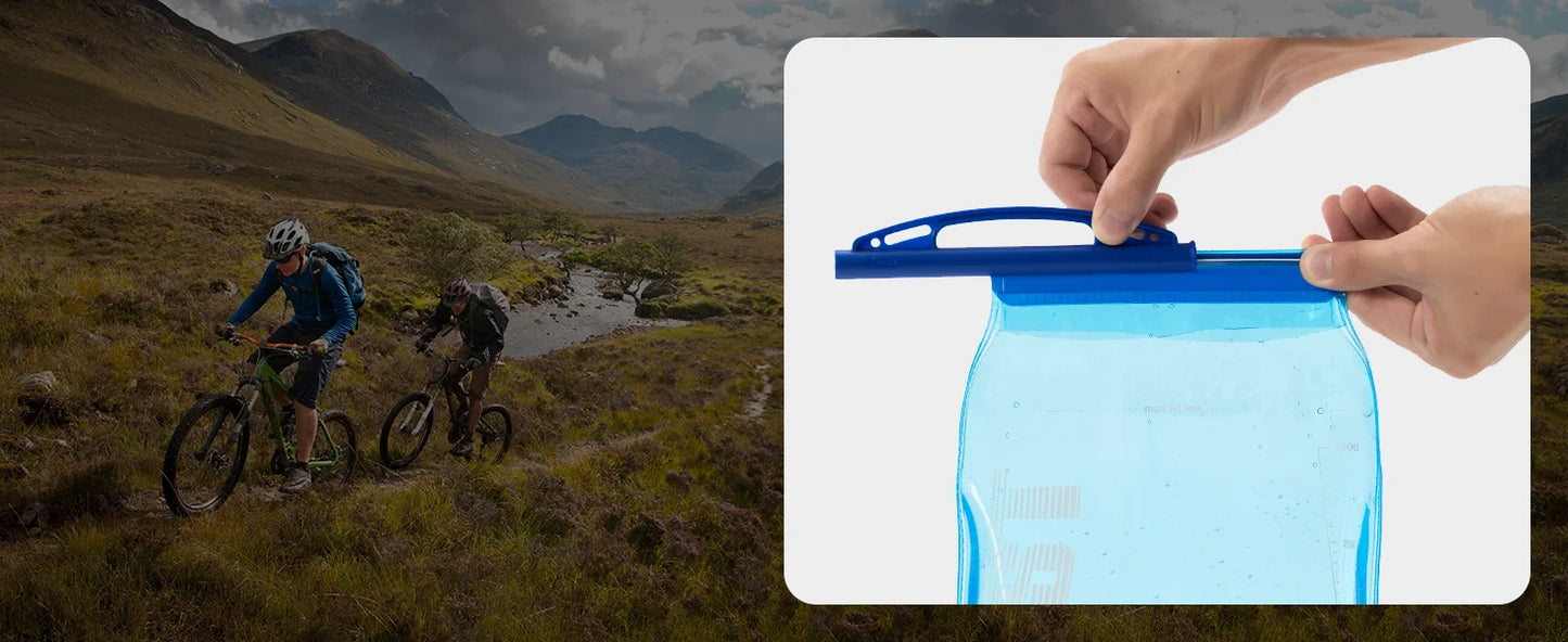 UTOBEST 1L/1.5L/2L/3L Hydration Bladder Water Reservoir Water Bag BPA Free for Running Cycling Hiking