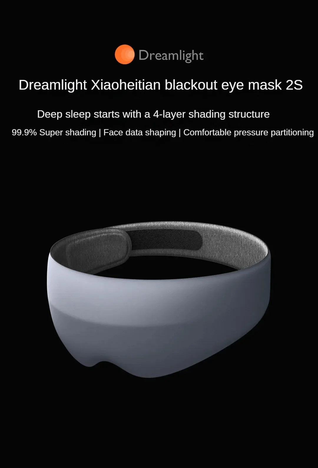 Dreamlight 2S Generation Full Shading Relaxing Eye Mask Sleeping Mask Sleeping Aid Eye Mask Travel Relax Cover Comfortable Rest