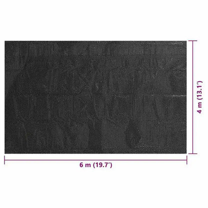 Solar Pool Cover 600x400cm, 200 Micron Thickened Bubble Blanket, Heat Retention And Evaporation Reduction, For Outdoor Rectangular Swimming Pools, Blue