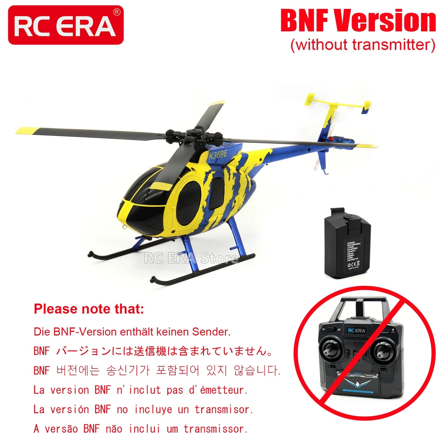 RC ERA C184 Mini MD500 with Optical Flow Sensor Scale Micro RC Helicopters for Adults Beginner Remote Control Hobby Toys Gift