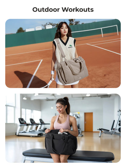 BAGSMART Large Capacity Tote Bag for Women Versatile Commuting Handbag Messenger Multiple Pockets Shoulder Sport Bag