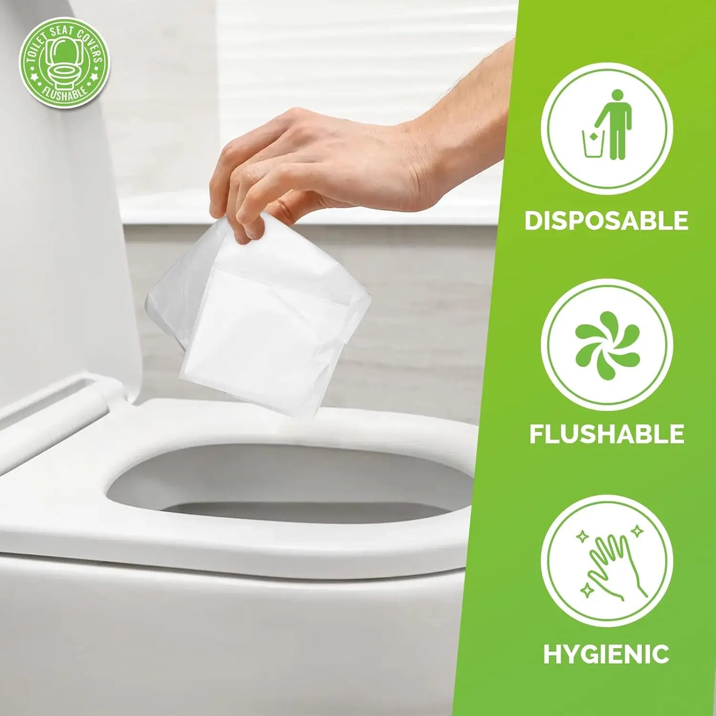 Portable Disposable Toilet Seat Cover Travel Camping Hotel Bathroom Accessories Degradable Waterproof Soluble Water Toilet Mats