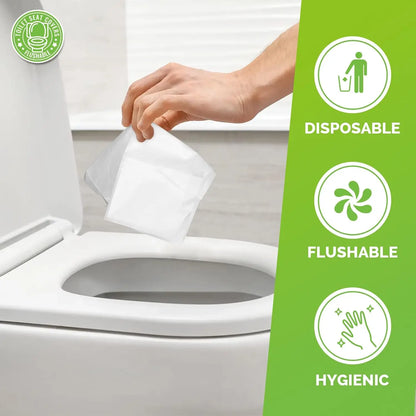 Portable Disposable Toilet Seat Cover Travel Camping Hotel Bathroom Accessories Degradable Waterproof Soluble Water Toilet Mats