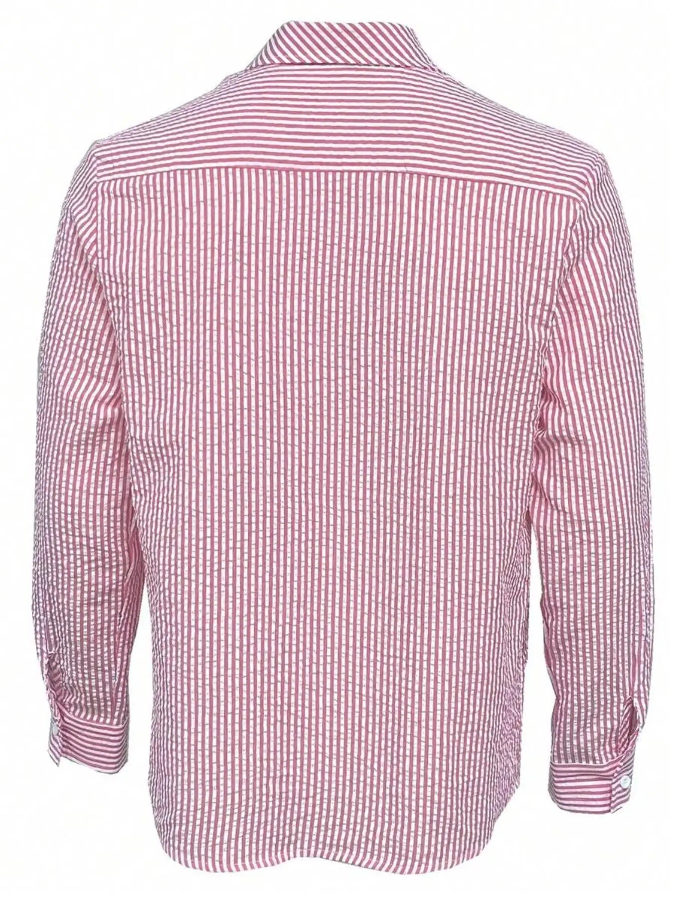 Men's Long Sleeve Striped Shirt with Loose Fit Stylish Comfortable Casual Wear for All Seasons Ideal for Outdoor Activities