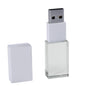 JASTER Crystal Wedding Gifts USB Flash Drives 128GB 3D Laser Engraving Custom Logo Pen Drive 64GB Photography Gift Memory Stick