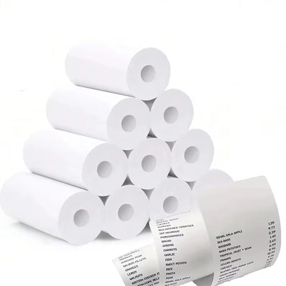 80MM Thermal Receipt Paper 3/6/10 Rolls White Paper For Mini Portable Thermal Receipt Printer For Supermarket Business Printing