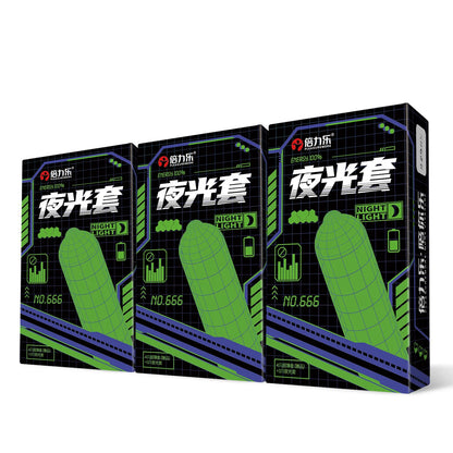 Glow in the Dark Condoms Set 7pcs Ultra Thin Lubricated Natural Latex Men Novelty Fun Night Sensual Romantic Touch Fit Beilile
