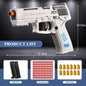 SIG17 Throwing Shell Soft Bullet Toy Gun with Blowback Outdoor Sports CS Game Pistol Launcher Model Birthday Gift