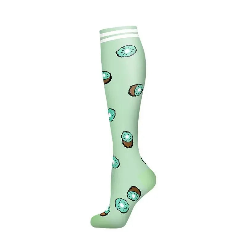 New Men Women Compression Socks for Leggings Running Marathon Pressure Soccer Adult Socks Network Red Pressure Nurse Men Socks