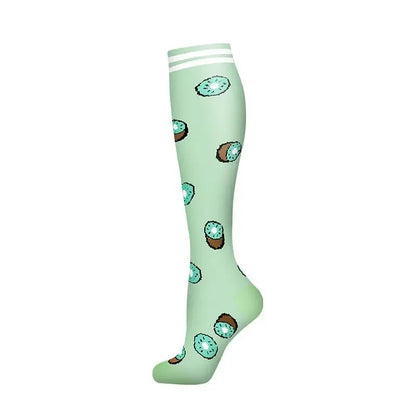 New Men Women Compression Socks for Leggings Running Marathon Pressure Soccer Adult Socks Network Red Pressure Nurse Men Socks