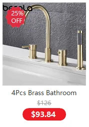 BECOLA Wall Mounted Faucet Spout Square and Round Brass Chrome/Black Spouts Waterfall Shower Faucet Accessories