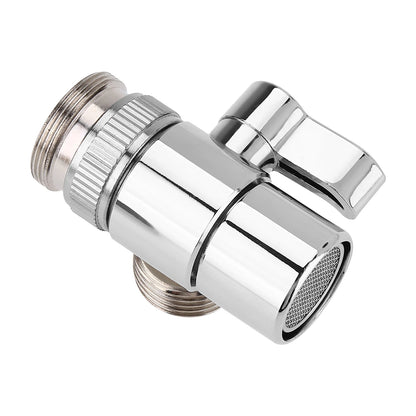 G1/2 Brass Bathroom Kitchen Basin Sink Faucet Splitter Diverter Valve To Hose Adapter M24 Outer Thread M22 Internal Thread