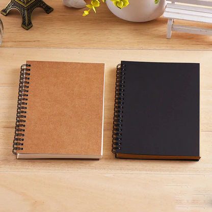 Blank Notebook A5 A6 Spiral Sketchbook Graffiti Notebook Diary Jouranl school supplies 50 Sheets Kawaii korean stationery