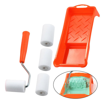 2 Inch Small Paint Roller Kit High-Density Foam Paint Roller Paint Tray Liner For Wall Painting Tools