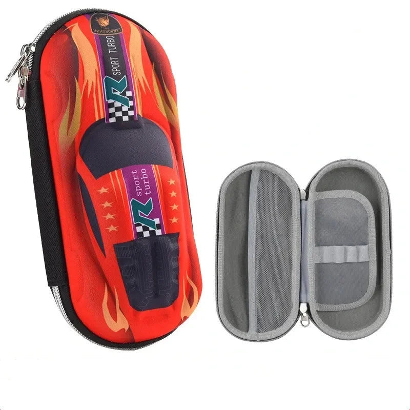 Ce Pen3D Racing Car Pencil Cases Cartoons School Pencil Case For Children Stationery Box EVA PU Plastic Pen Case Boyut Bag