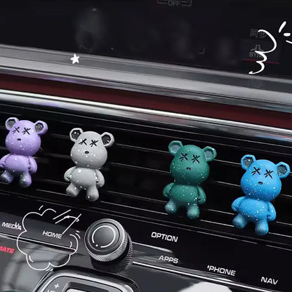 Bear Car Air Freshener Outlet Vent Perfume Clips Fragrance Conditioning Aromatherapy Perfume Clip Car Interior Decoration