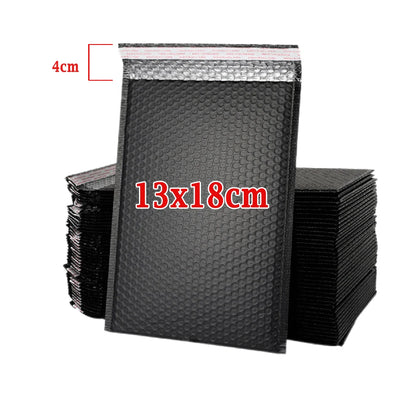 50PCS Black Bubble Envelopes Bag Waterproof Foam Bubble Mailers Express Shipping Envelope Bags Self Seal Packaging Organizer Bag