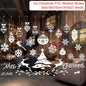 Christmas Wall Window Stickers Marry Christmas Decoration For Home 2024 Christmas Ornaments Xmas Navidad Gift New Year 2025