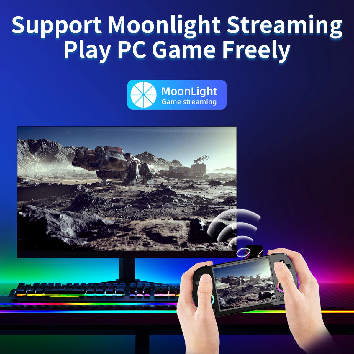 Anbernic RG40XX H Retro Handheld Game Console 4.0" IPS Screen Linux 64-bit RGB Joystick 3200mAh Video Games Player WIFI HDMI Out