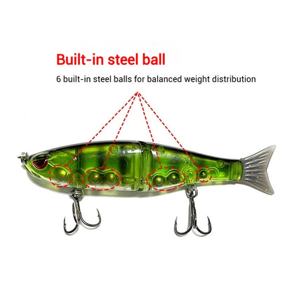 11.5cm/18.5g Balam Glide Bait Catfish Joint Giant Hard Bait Swimbait for Pike Bass Saltwater Glide Bait Leurre De Pêche