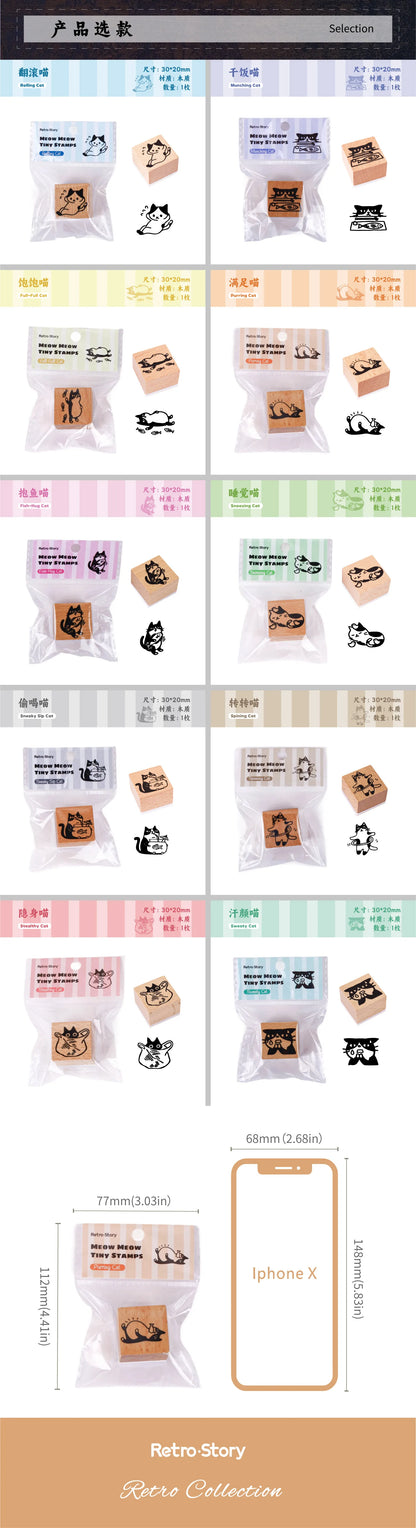 1pc Alphabet Stamps Vintage Wooden Rubber cute pet Stamp Set Stationery Seal Stamping For Card Making Planner Scrapbook