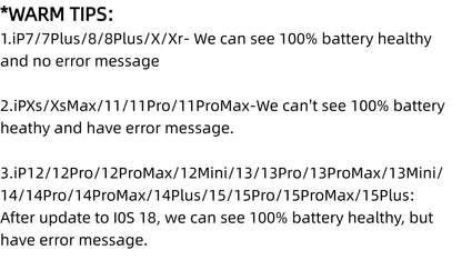StellarXcell Choice Battery for iPhone 11 12 13 14 15 Mini Plus Pro Promax Original Capacity Replacement Bateria High Quality