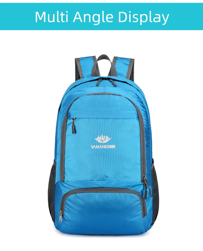 23L Packable Backpack Foldable Ultra Light Outdoor Duffle Bag Big Folding Knapsack Hiking Travel Rucksack Mountaineering Daypack
