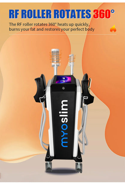 6500W MYOslim Sculpting Butt Lift Machine 2 in 1 Body Sculpt Machine RF Roller Muscle Stimulator Body Shaping Massage Equipment