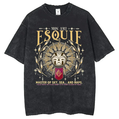 Clair Obscur Expedition 33 Cotton Gift New Design Game Fans Clothes T-shirts for Men Merch T-Shirt Vintage Wash Gamer Tops