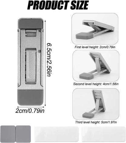 2Pcs Foldable Keyboard Riser Stand Adjustable Tilt Portable Mini Laptop Feet Ergonomic Keyboard Lift for Desk