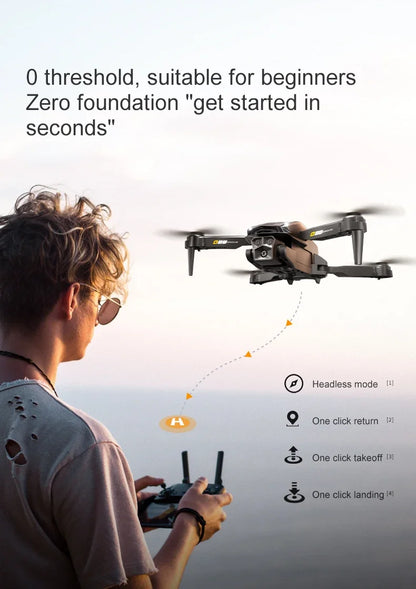 Lenovo D88 Drone 8K Aerial HD Dual Camera Photography Optical Flow Hovering Gesture Shooting Folding Brushless Power GPS Drone