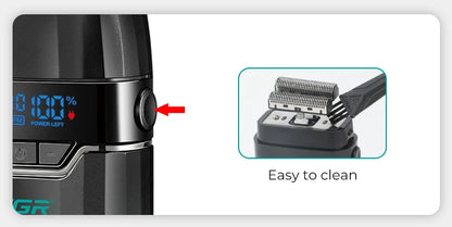 VGR Face Shaver Professional Hair Trimmer Mini Shaver Cordless Beard Trimmer Adjustable Barber Hair Clipper V-906 V-003 V-308