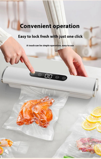 HOMEFISH Professional Vacuum Sealer for Food Vacuumor for Products Kitchen Sealing Machine Cuisine Packaging Plastic Bag Sealant