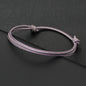 Minimalist Handwoven Rope Bracelet Unisex Sliding Adjustable 4 Styles Chroma 2mm Ethnic Cord Braclet Couple Casual Daily Jewelry