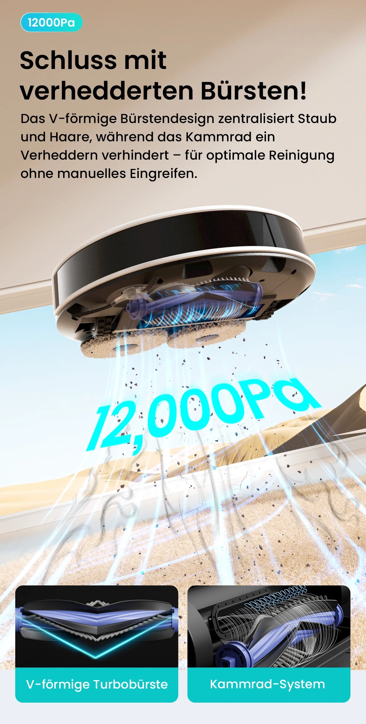 LEFANT M3L Robot dust vacuum cleaner all-in-one charging station 12000 Pa suction 220 min battery life DToF navigation Double R
