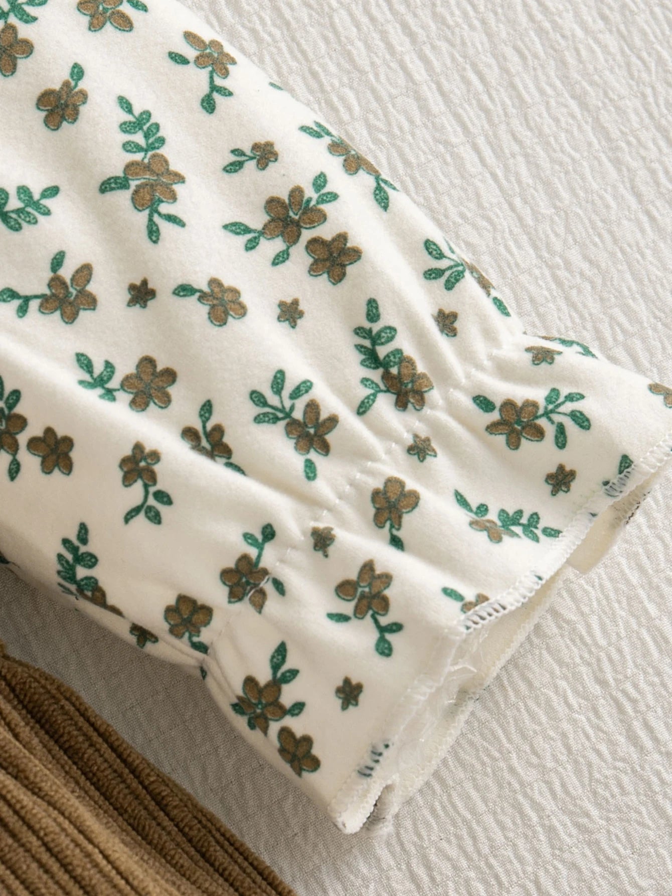 Retro Floral Print Toddler Baby Dress Long Sleeve Casual Outfit Baby Girls Daily Play Clothes Comfortable Baby Wear
