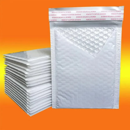 50pcs Pearlescent Film Waterproof Bubble Bag Packaging Express Bag White Foam Self Seal Pack Bag ShippingbagThickened Envelope