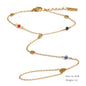 Yhpup Trendy Stainless Steel Zircon Beads Back of Hand Chain Finger Bracelet Fashion Chic Sexy Jewelry Waterproof Wholesale Gift