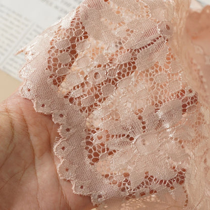 Lace Flower Suspender Top for Women Sexy Hollow Skin-friendly Solid Color Removable Pad Wireless Bra