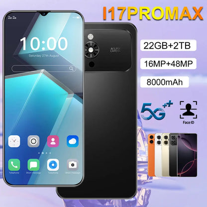 2026 Silicone Protective Covers Are Used for I17 PRO MAX 5G Mobile Cell Phones Accessories 7.0inch Android Smartphone Case