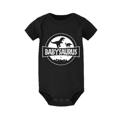 Family Matching Outfits Dinosaur Print Family Clothes Daddy Mommy Son Daughter Shirt Baby Bodysuit Family Look Tee Family Shirts