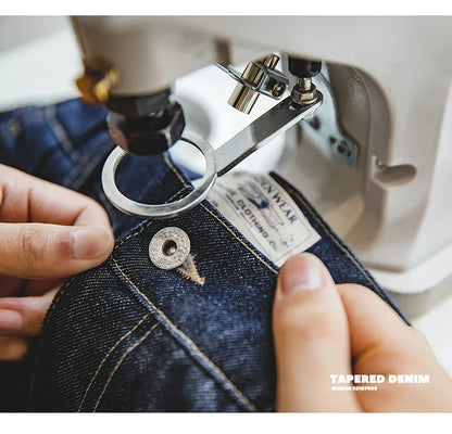 Maden Retro Denim Wash Baggy Men's Jeans Wide Leg Tapered Pants Fashion Casual Streetwear Jean Straight Elastic Men Trousers
