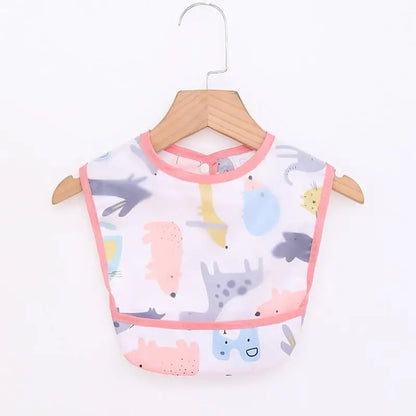 Baby Girls Apron Bibs Toddler Long Sleeve Scarf Waterproof Art Smock Feeding Bib Infant Boys Girls Kids Burp Cloth Bandana