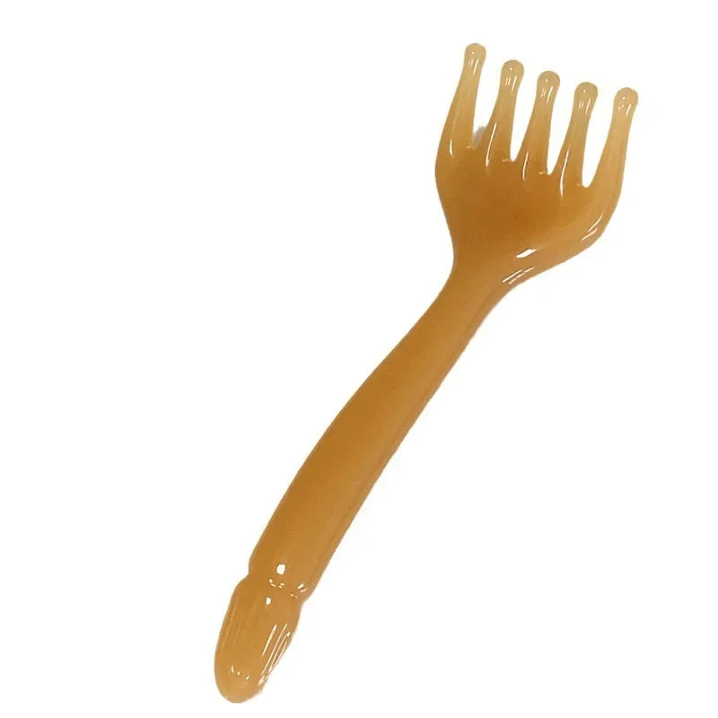 Resin Head Massager Scalp Gua Sha For Body Neck Leg Massage Five-claw Head Scraping Stick Massage Scraping Claw Massage