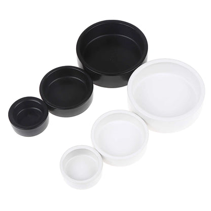 Ceramic Feed Bowl Reptile Food Ceramic Bowl Anti-Escape Ceramic Feeder Dish Reptile Water Bowl For Hermit Crab Gecko Chameleon