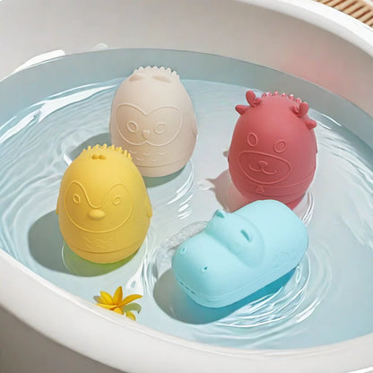 Baby Bath Toys Animal Cute Shape Toddler Water Toys Swim Bathroom Baby Silicone Sprinkler Bathtub Animal Toy Infant Kids Boys