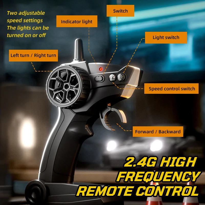 4WD RC Car Remote Control Cars 2.4G Radio High Speed Drift Racing High Speed Truck RTR Vehicle Toy Gift for Kids Children