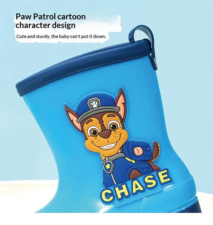 Genuine PAW patrol Rain boots Mars Skye Rubble Chase, Colorful Options Durable Footwear for Toddlers in Wet Condition